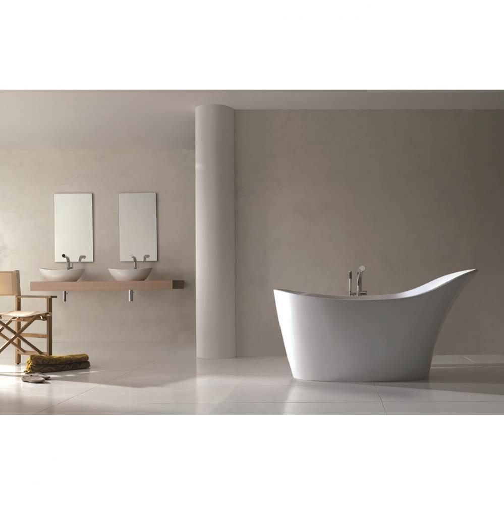 Amalfi freestanding slipper tub with