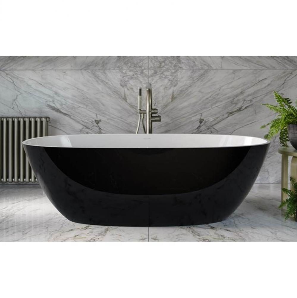 Smaller Barcelona tub with void. No overflow. Paint