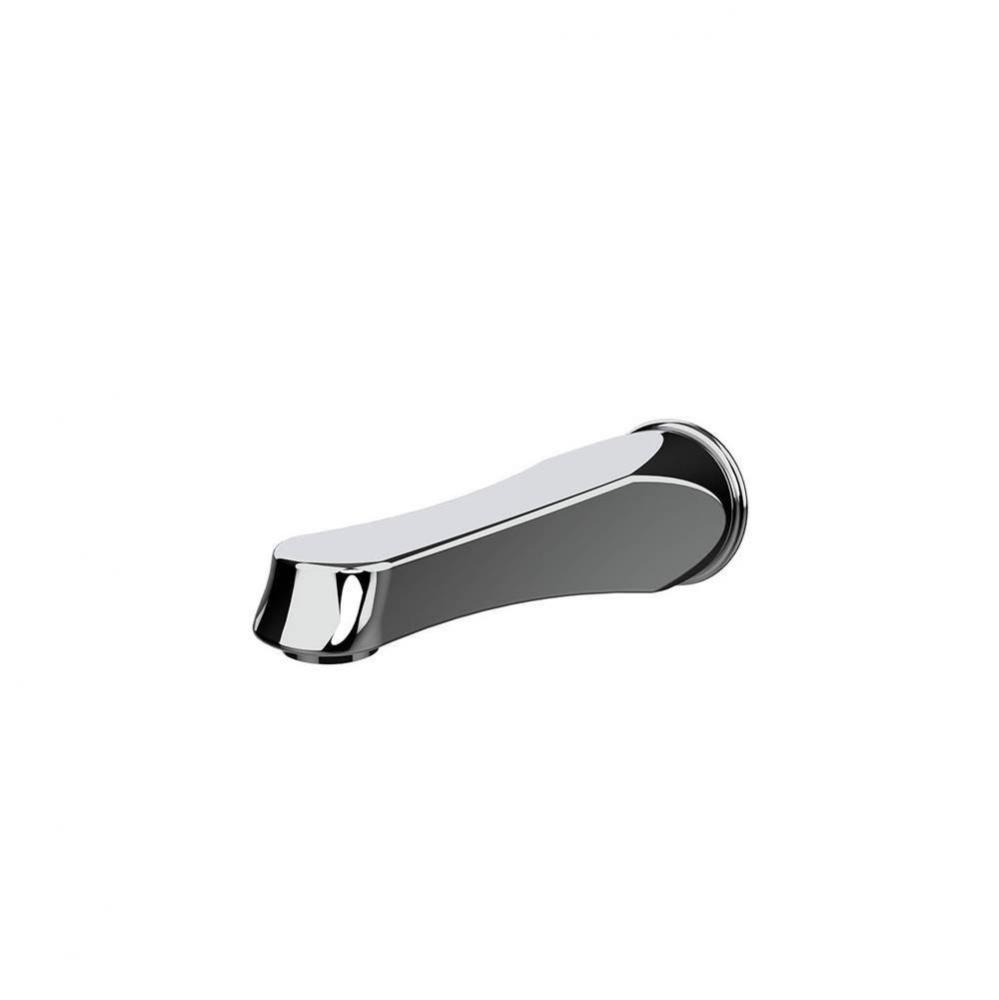 Wall mounted bath spout. Unlacquered