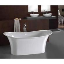 Victoria And Albert TOU-N-xx-NO - Toulouse freestanding Bateau tub. No overflow. Paint