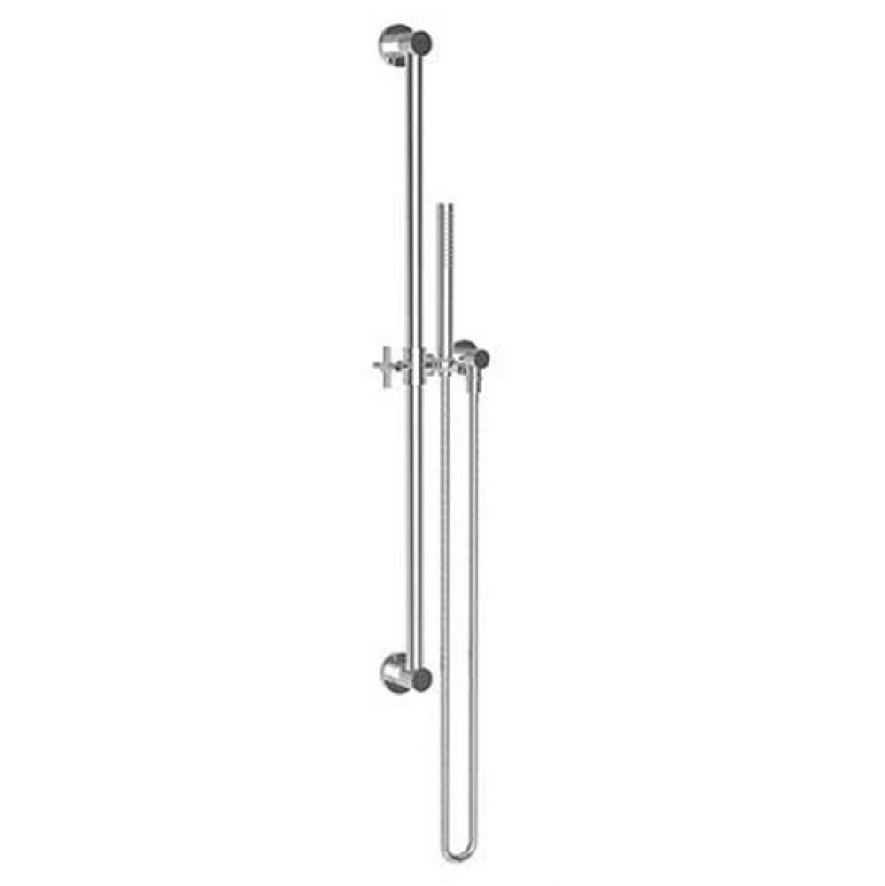 Slide Bar with Single Function Hand Shower Set