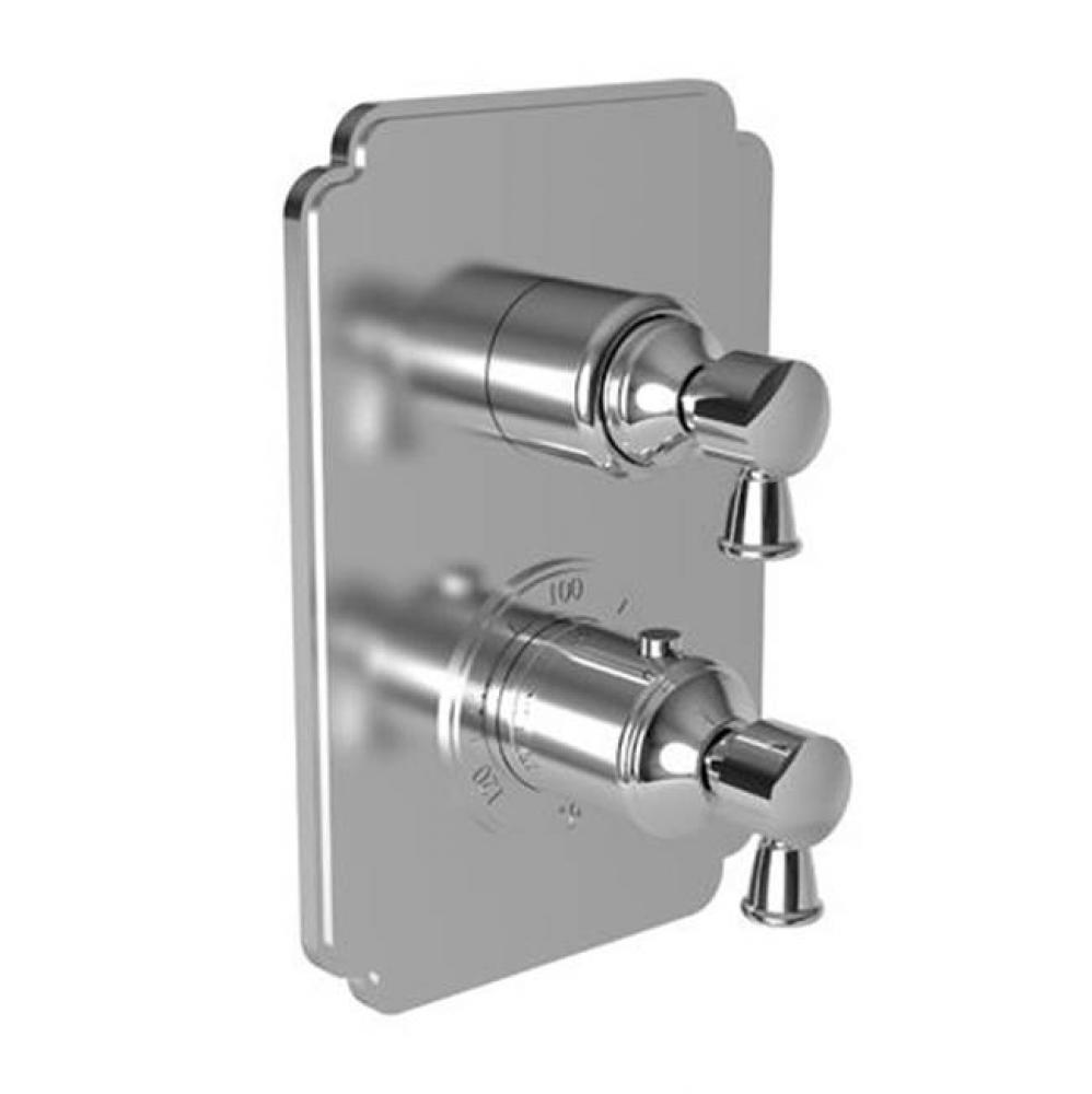 1/2'' Square Thermostatic Trim Plate with Handle