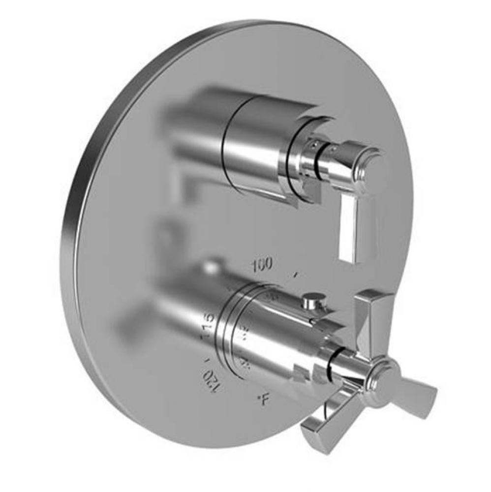 1/2'' Round Thermostatic Trim Plate with Handle