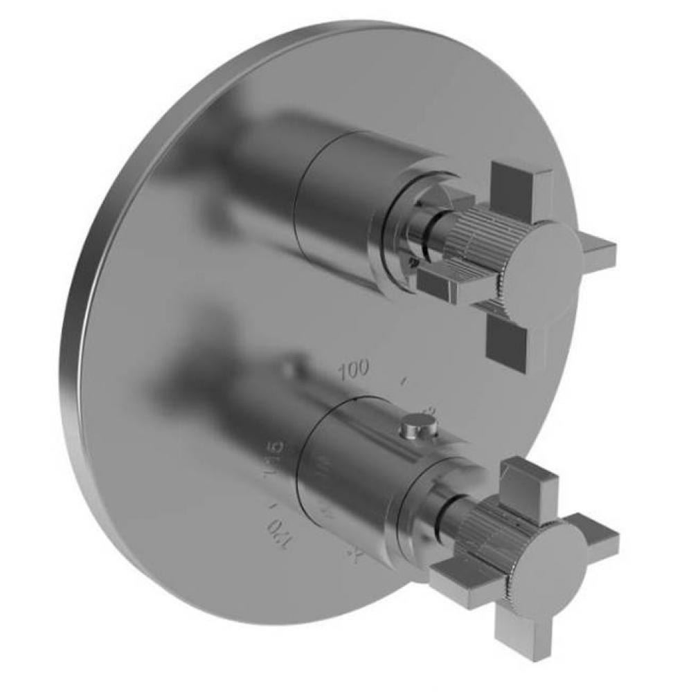 1/2'' Round Thermostatic Trim Plate with Handle