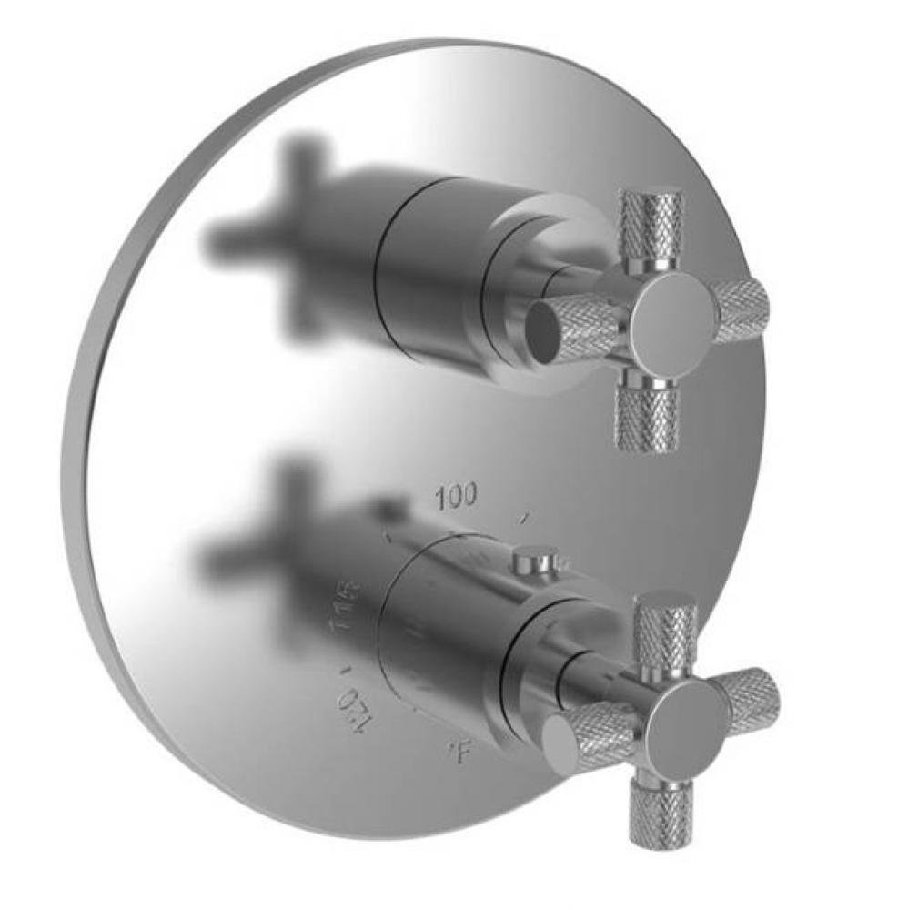 1/2'' Round Thermostatic Trim Plate with Handle