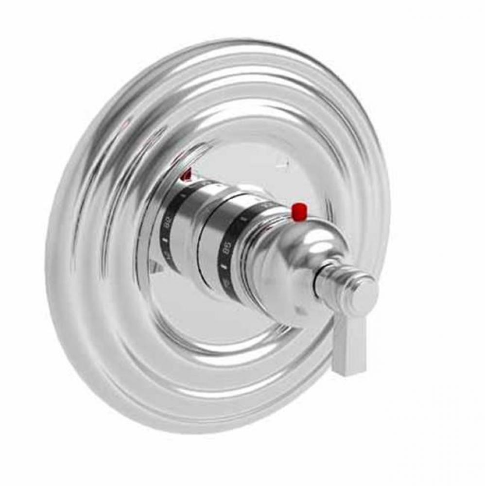 Round Thermostatic Trim Plate with Handle