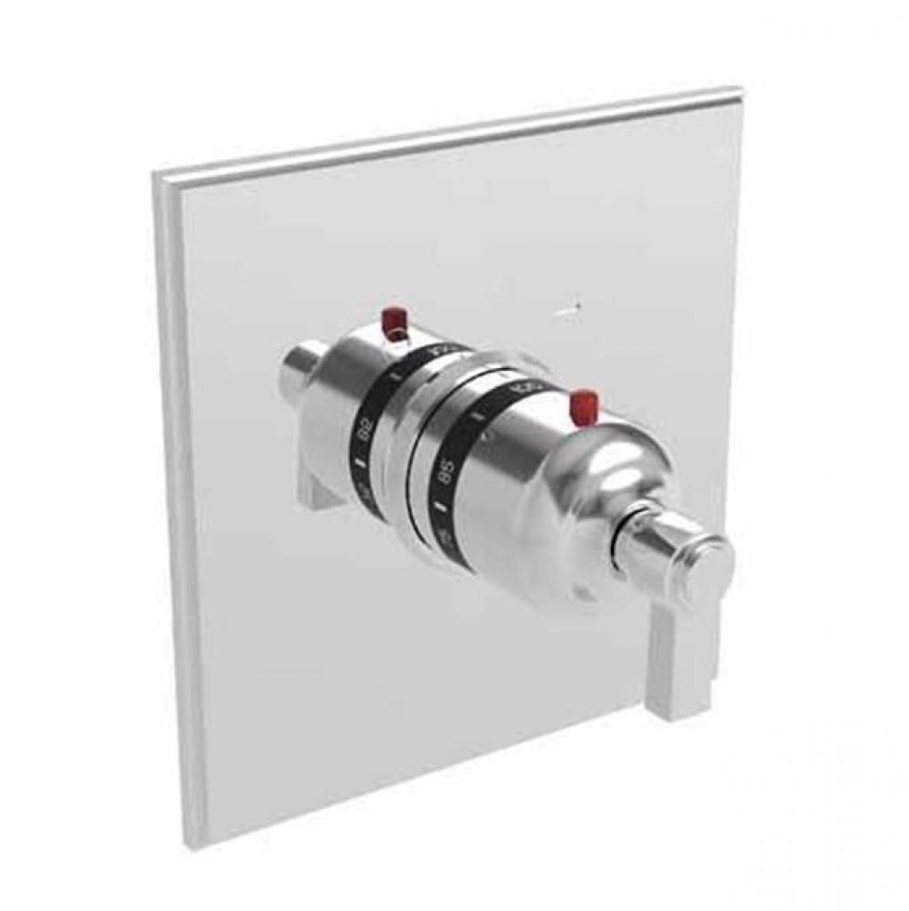 Square Thermostatic Trim Plate with Handle