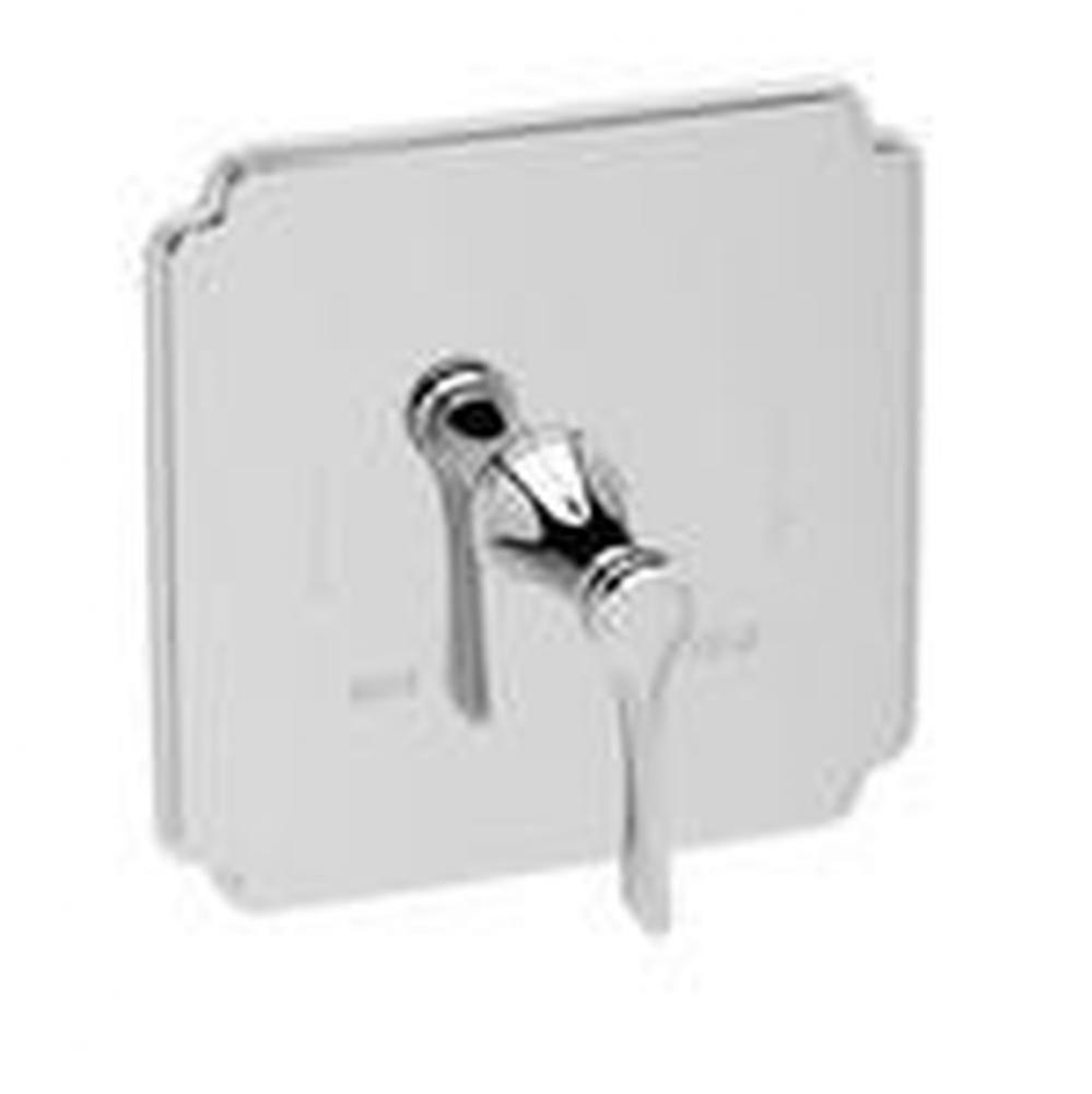 Balanced Pressure Shower Trim Plate with Handle. Less showerhead, arm and flange.