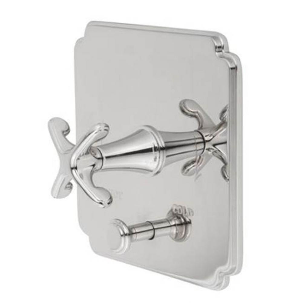 Balanced Pressure Tub & Shower Diverter Plate with Handle