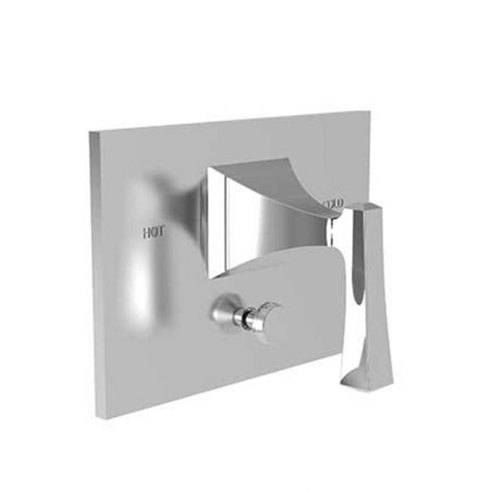 Balanced Pressure Tub And Shower Diverter Plate With Handle