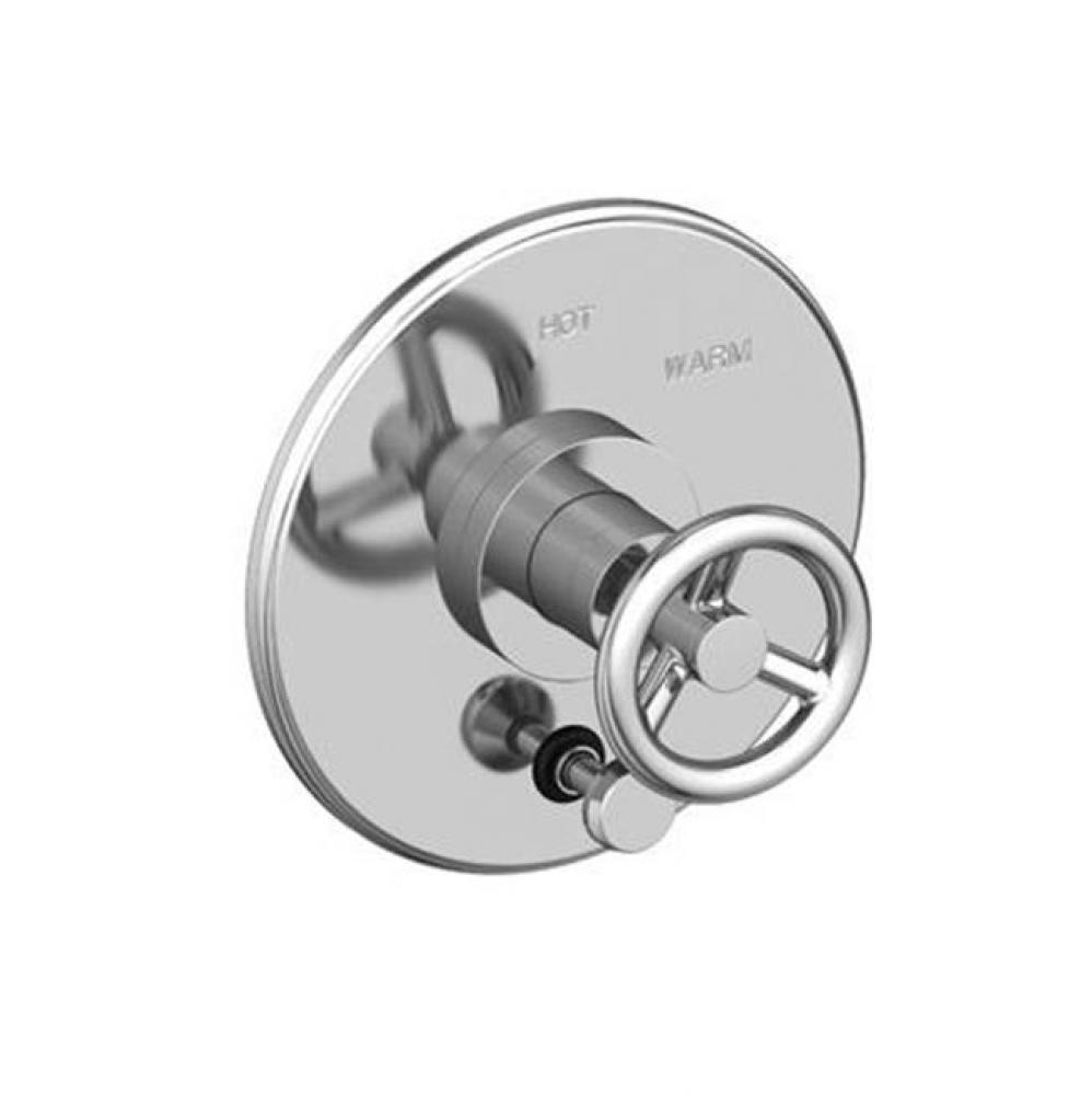 Balanced Pressure Tub And Shower Diverter Plate With Handle