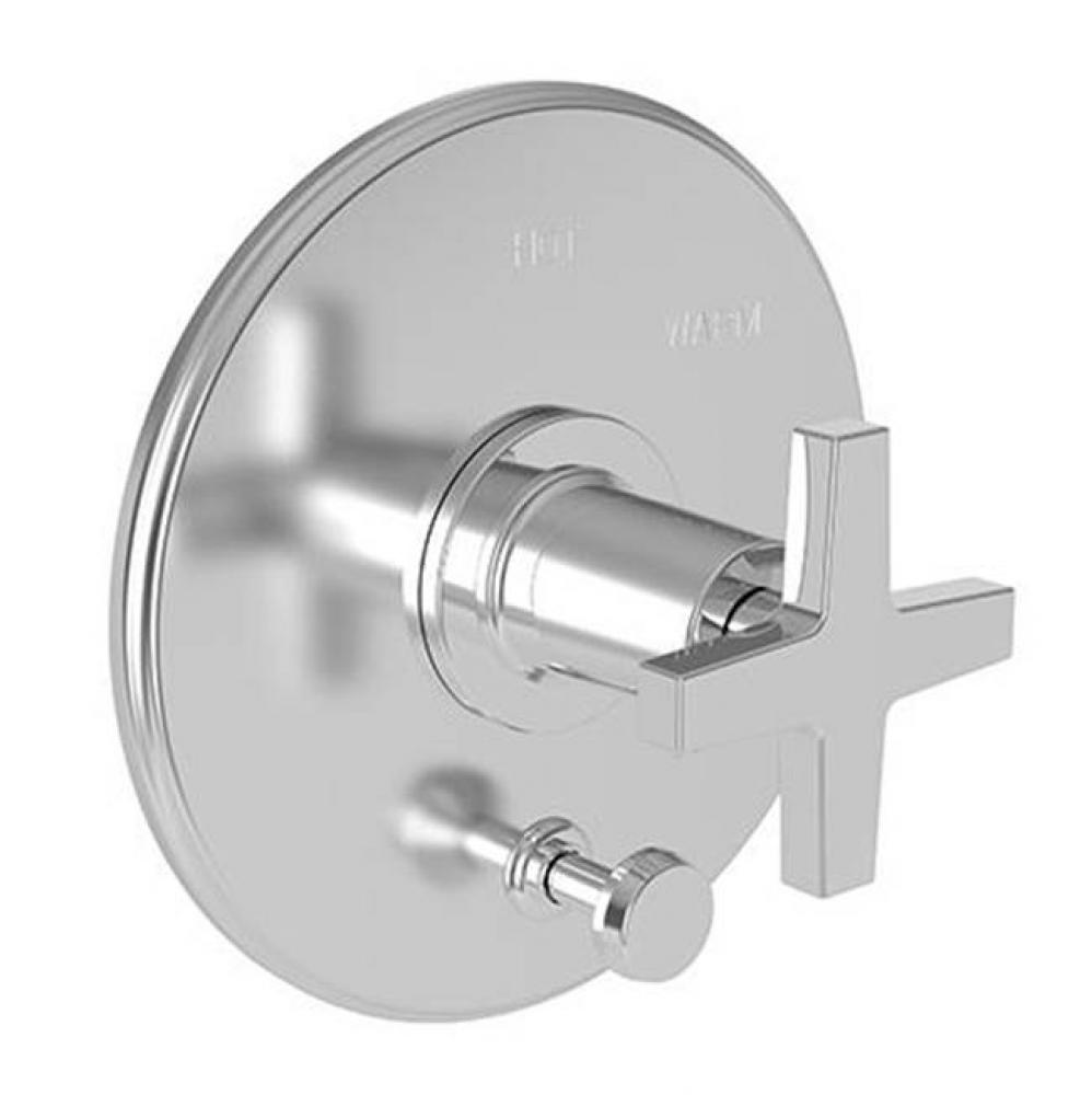 Balanced Pressure Tub And Shower Diverter Plate With Handle