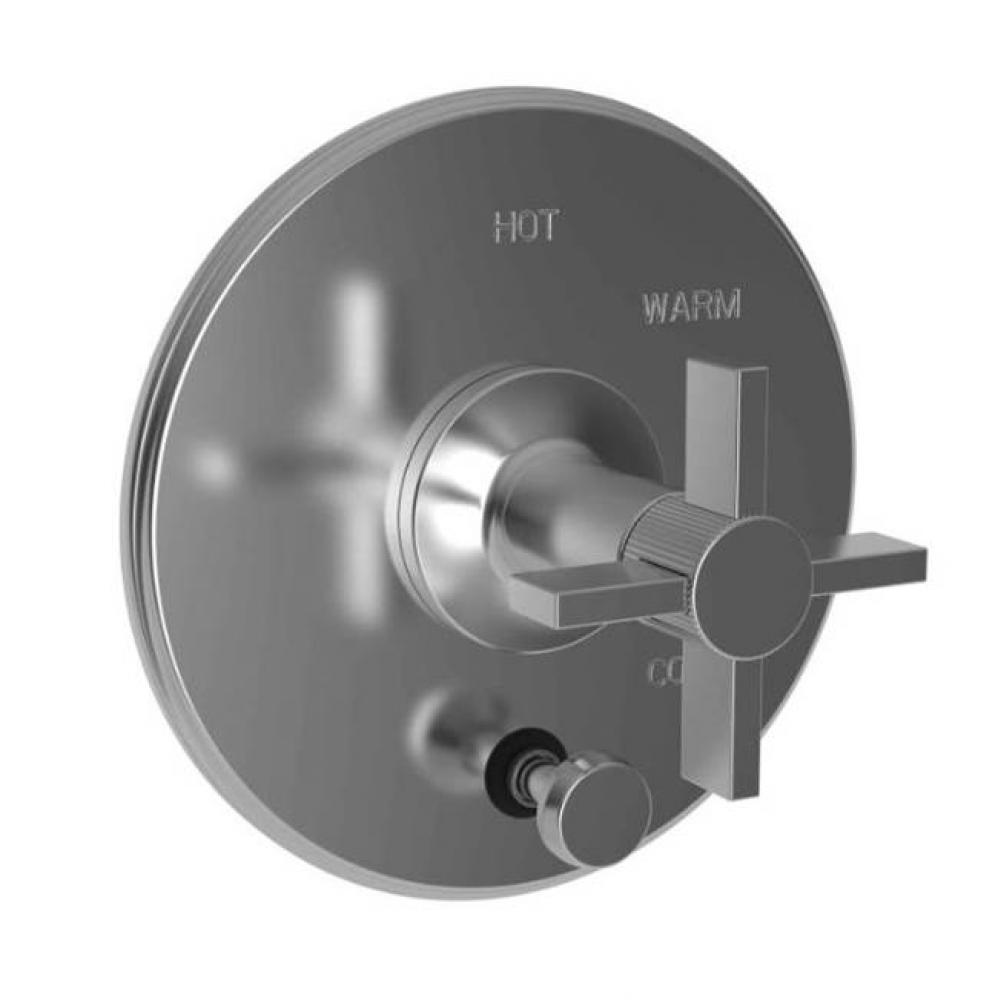 Balanced Pressure Tub And Shower Diverter Plate with Handle