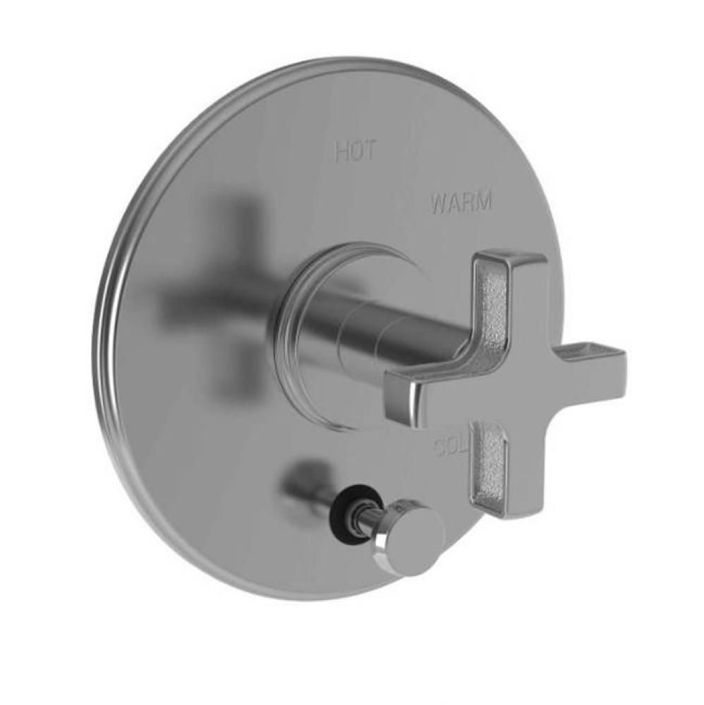 Balanced Pressure Tub And Shower Diverter Plate with Handle