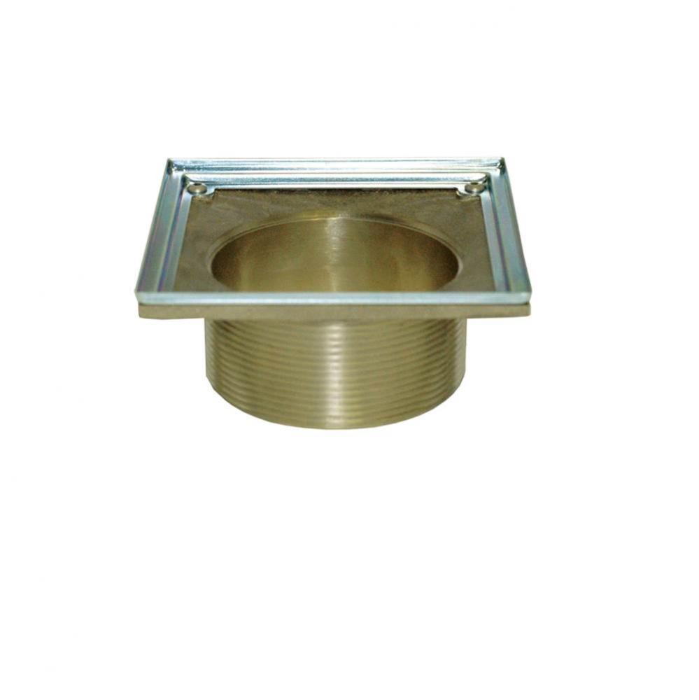 6'' Square Shower Drain Throat