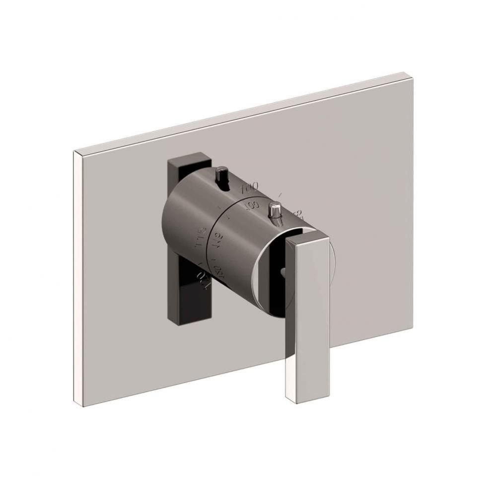 3/4'' Rectangular Thermostatic Trim Plate with Handle