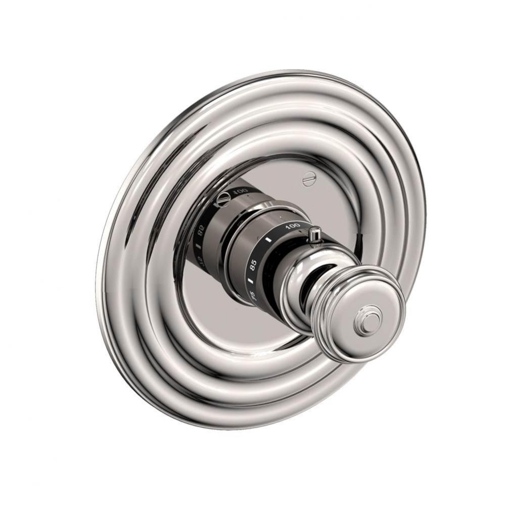 3/4'' Round Thermostatic Trim Plate with Handle