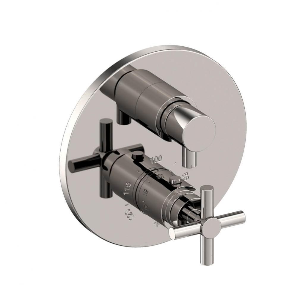 1/2'' Round Thermostatic Trim Plate with Handle