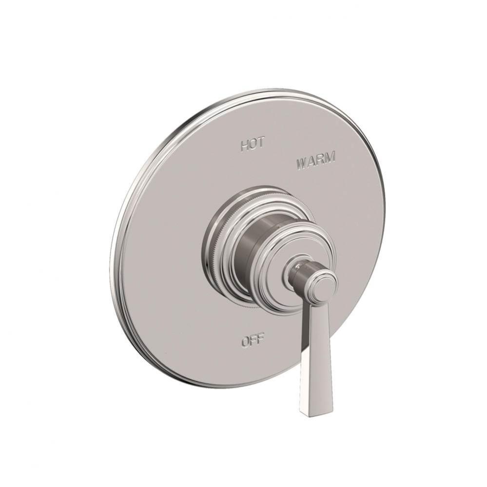 Balanced Pressure Shower Trim Plate with Handle. Less showerhead, arm and flange.