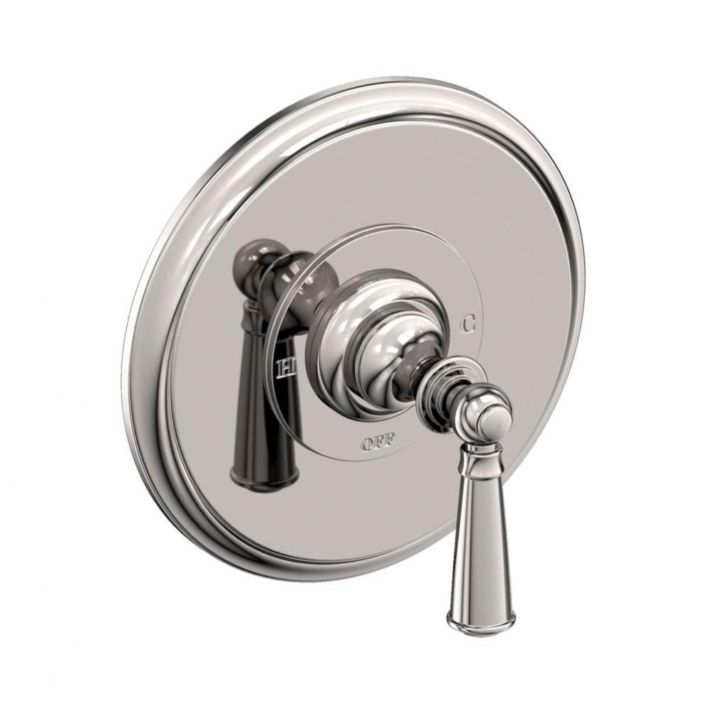 Balanced Pressure Shower Trim Plate with Handle. Less showerhead, arm and flange.