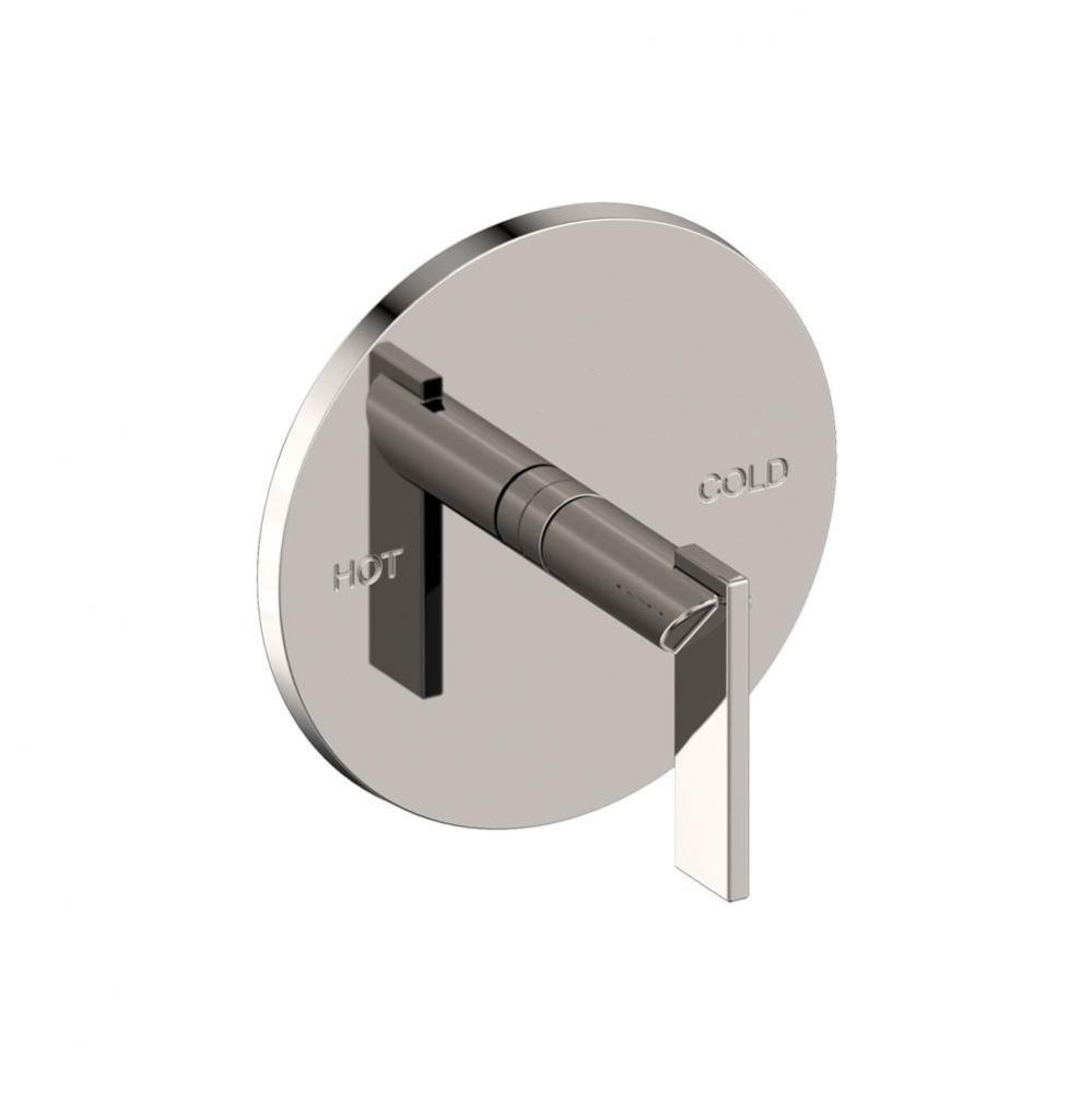 Balanced Pressure Shower Trim Plate with Handle. Less showerhead, arm and flange.