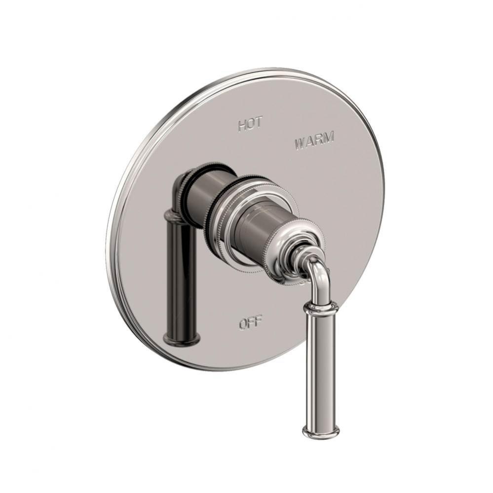 Balanced Pressure Shower Trim Plate with Handle. Less showerhead, arm and flange.