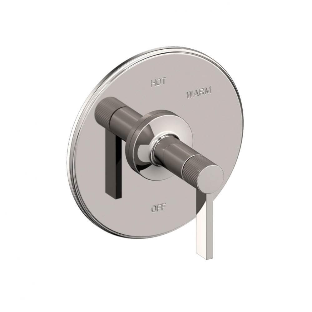 Balanced Pressure Shower Trim Plate with Handle. Less showerhead, arm and flange.