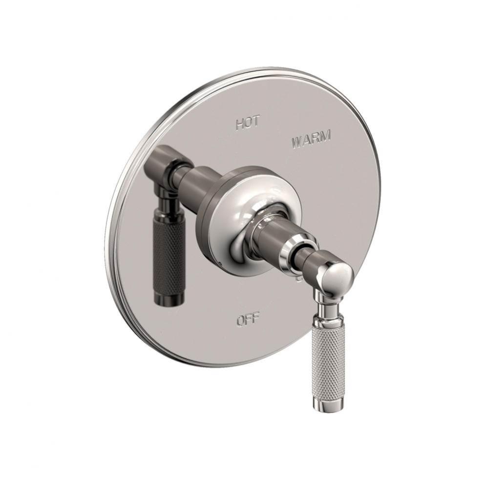 Balanced Pressure Shower Trim Plate with Handle. Less showerhead, arm and flange.