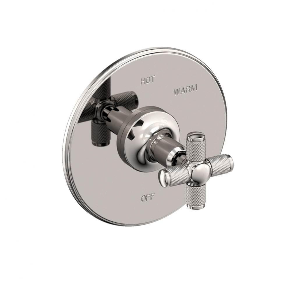 Balanced Pressure Shower Trim Plate with Handle. Less showerhead, arm and flange.