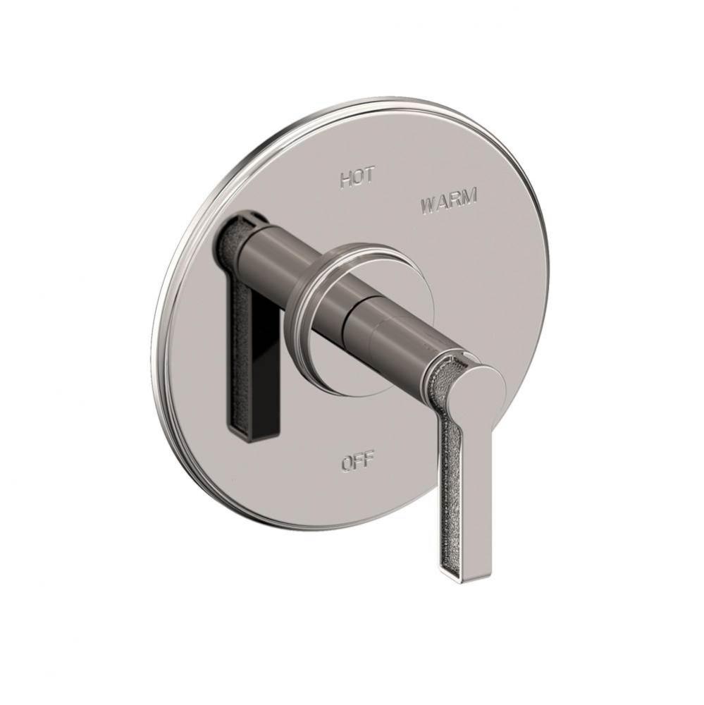 Balanced Pressure Shower Trim Plate with Handle. Less showerhead, arm and flange.