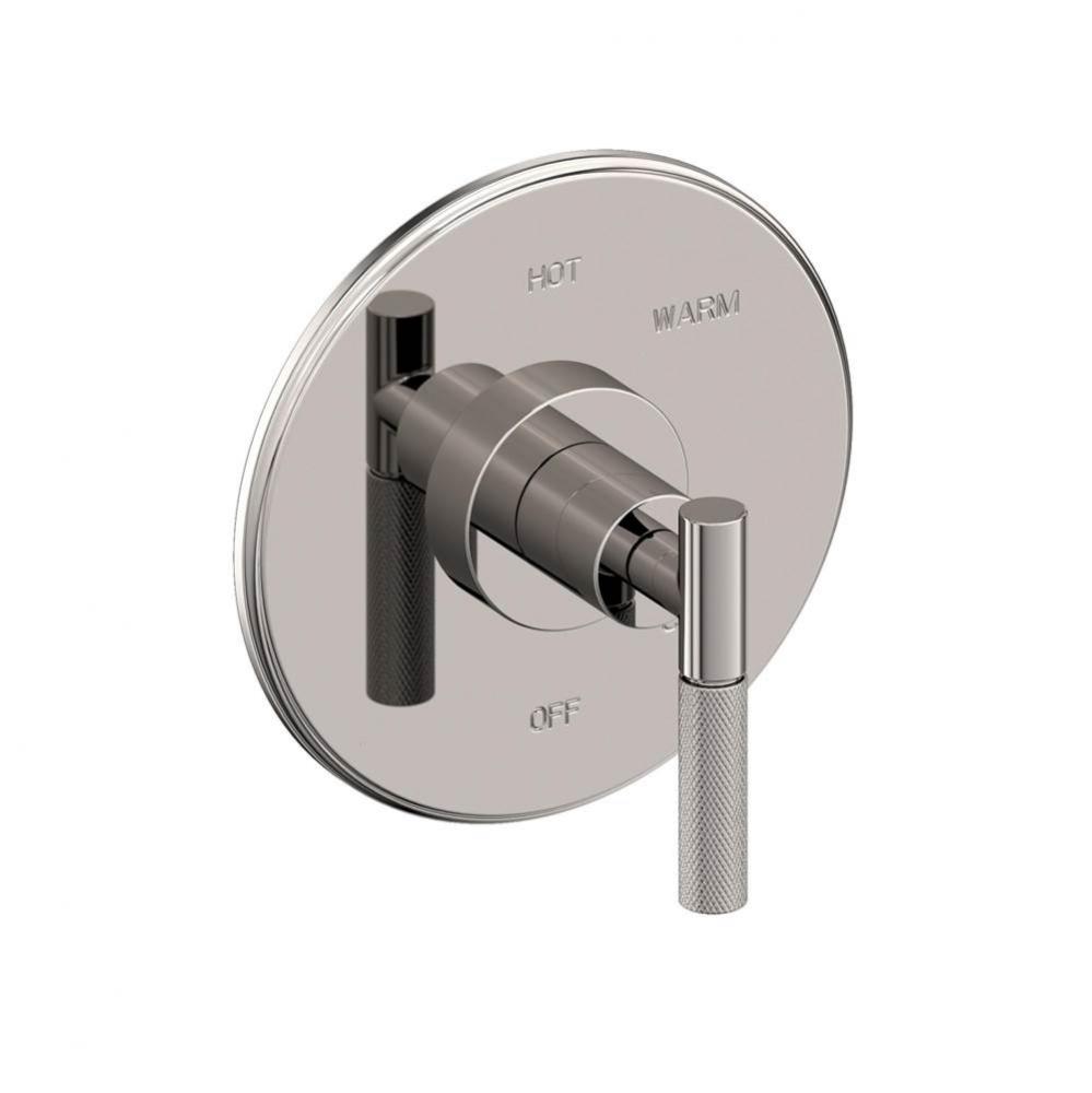 Balanced Pressure Shower Trim Plate with Handle. Less showerhead, arm and flange.