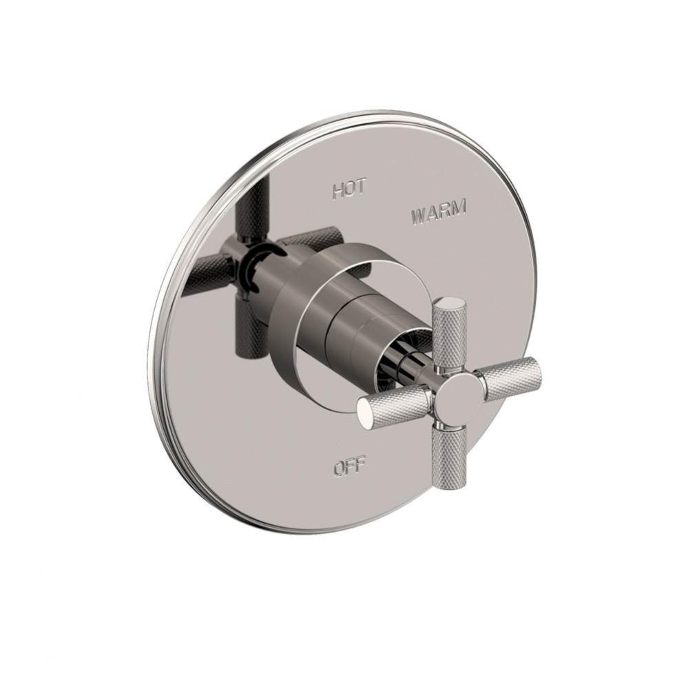 Balanced Pressure Shower Trim Plate with Handle. Less showerhead, arm and flange.