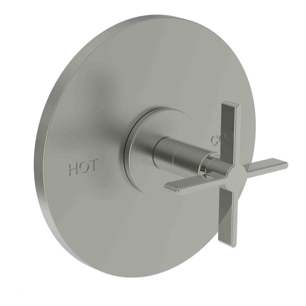 Balanced Pressure Shower Trim Plate with Handle. Less showerhead, arm and flange.