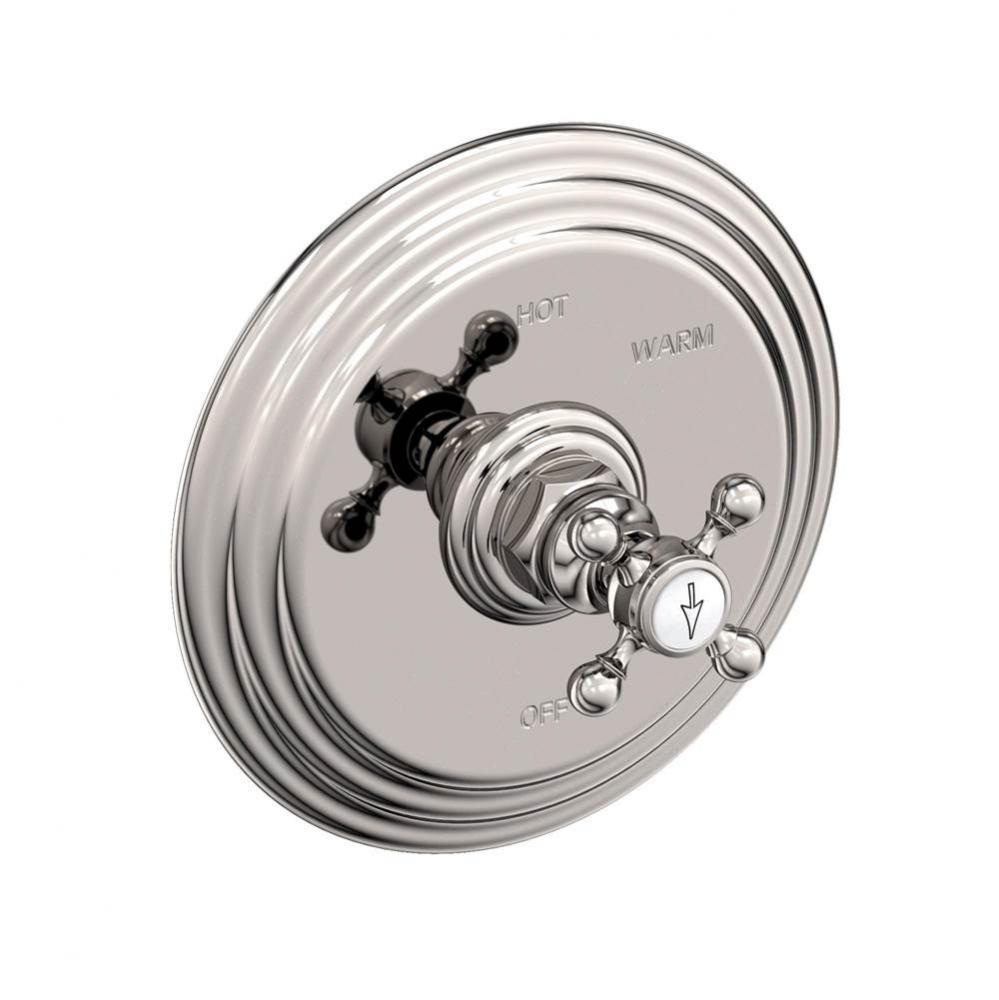 Balanced Pressure Shower Trim Plate with Handle. Less showerhead, arm and flange.