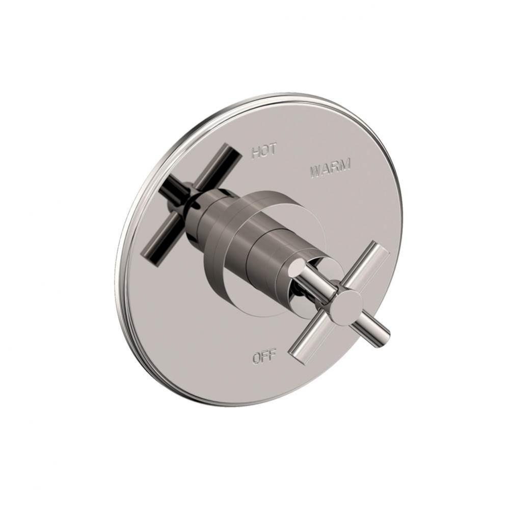 Balanced Pressure Shower Trim Plate with Handle. Less showerhead, arm and flange.