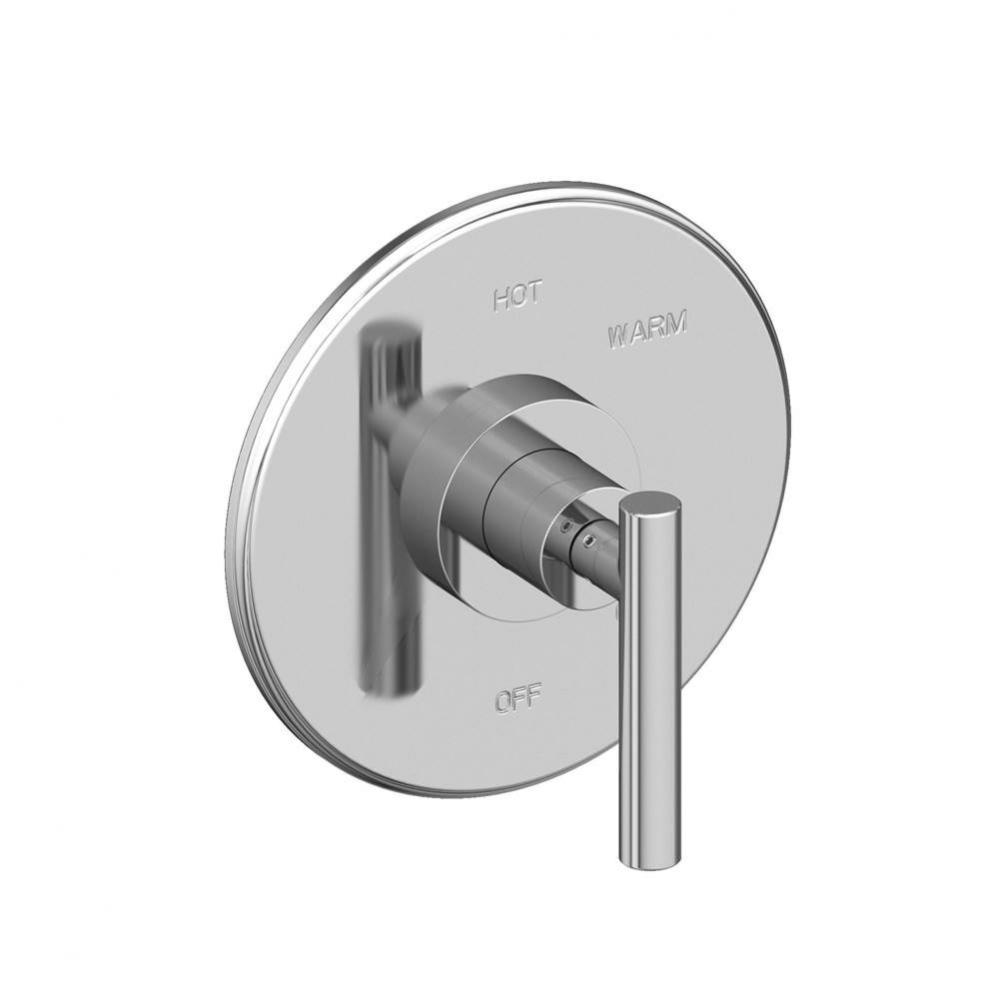 East Linear Balanced Pressure Shower Trim Plate with Handle. Less showerhead, arm and flange.