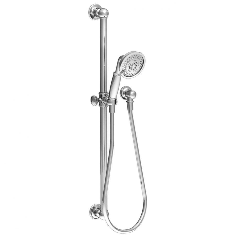 Slide Bar with Single Function Hand Shower Set