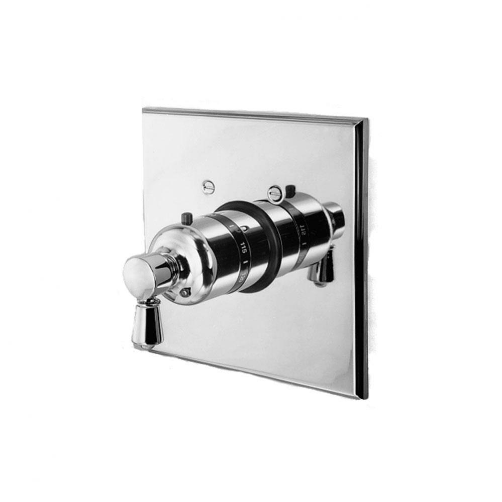 3/4'' Square Thermostatic Trim Plate with Handle