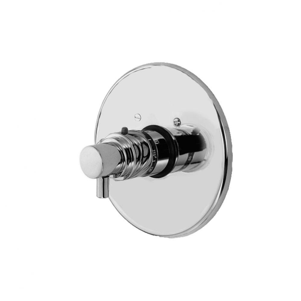 3/4'' Round Thermostatic Trim Plate with Handle