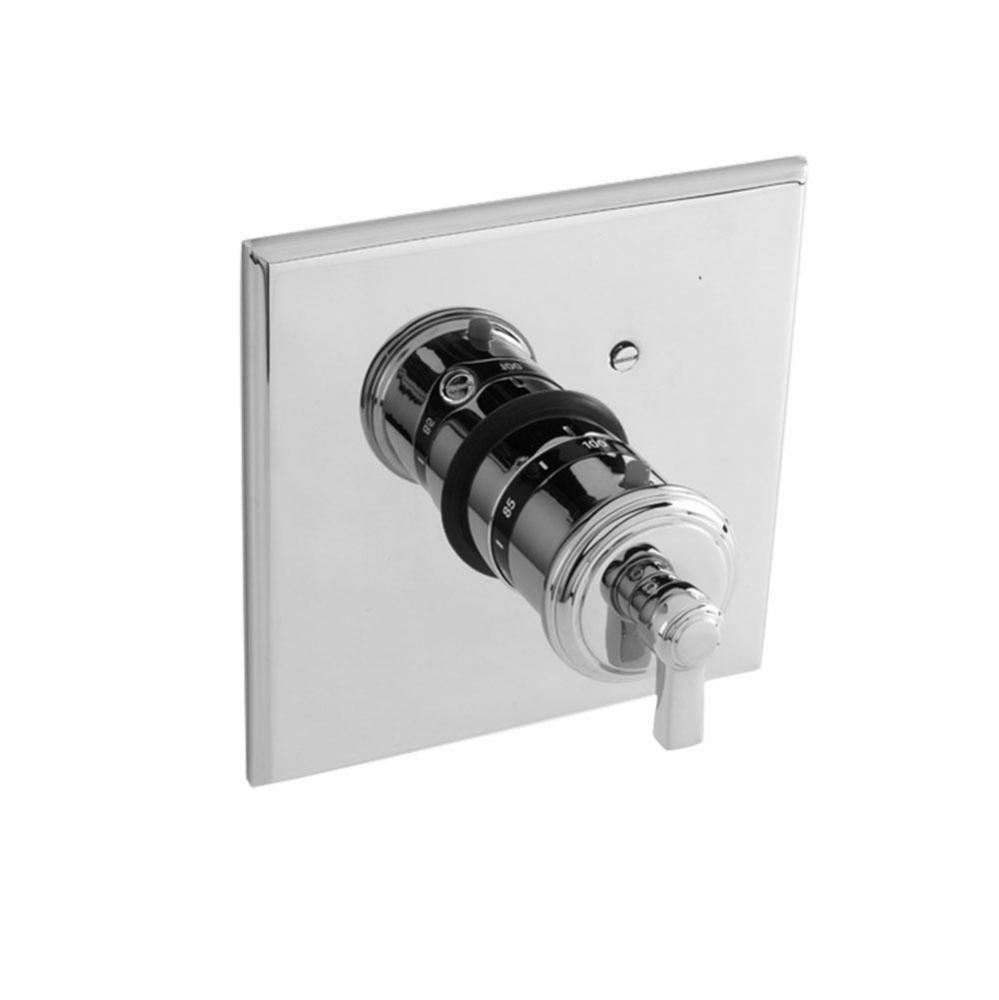 3/4'' Square Thermostatic Trim Plate With Handle