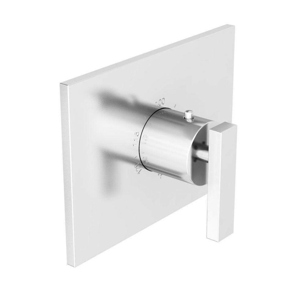 3/4'' Rectangular Thermostatic Trim Plate With Handle