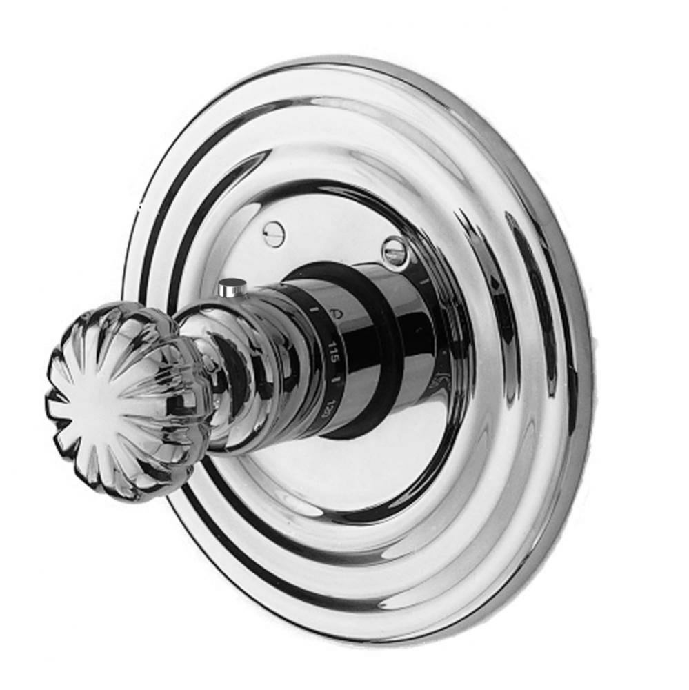 Alexandria 3/4'' Round Thermostatic Trim Plate with Handle