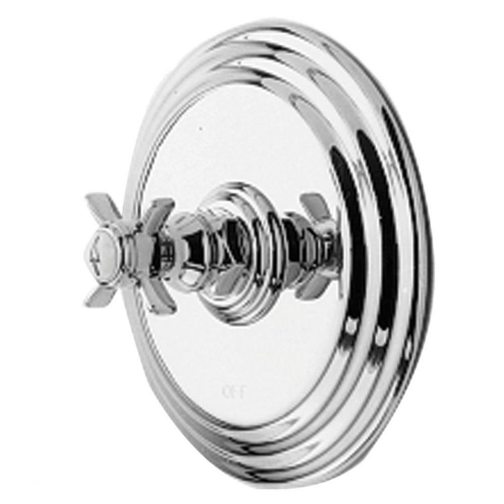 Balanced Pressure Shower Trim Plate with Handle. Less showerhead, arm and flange.