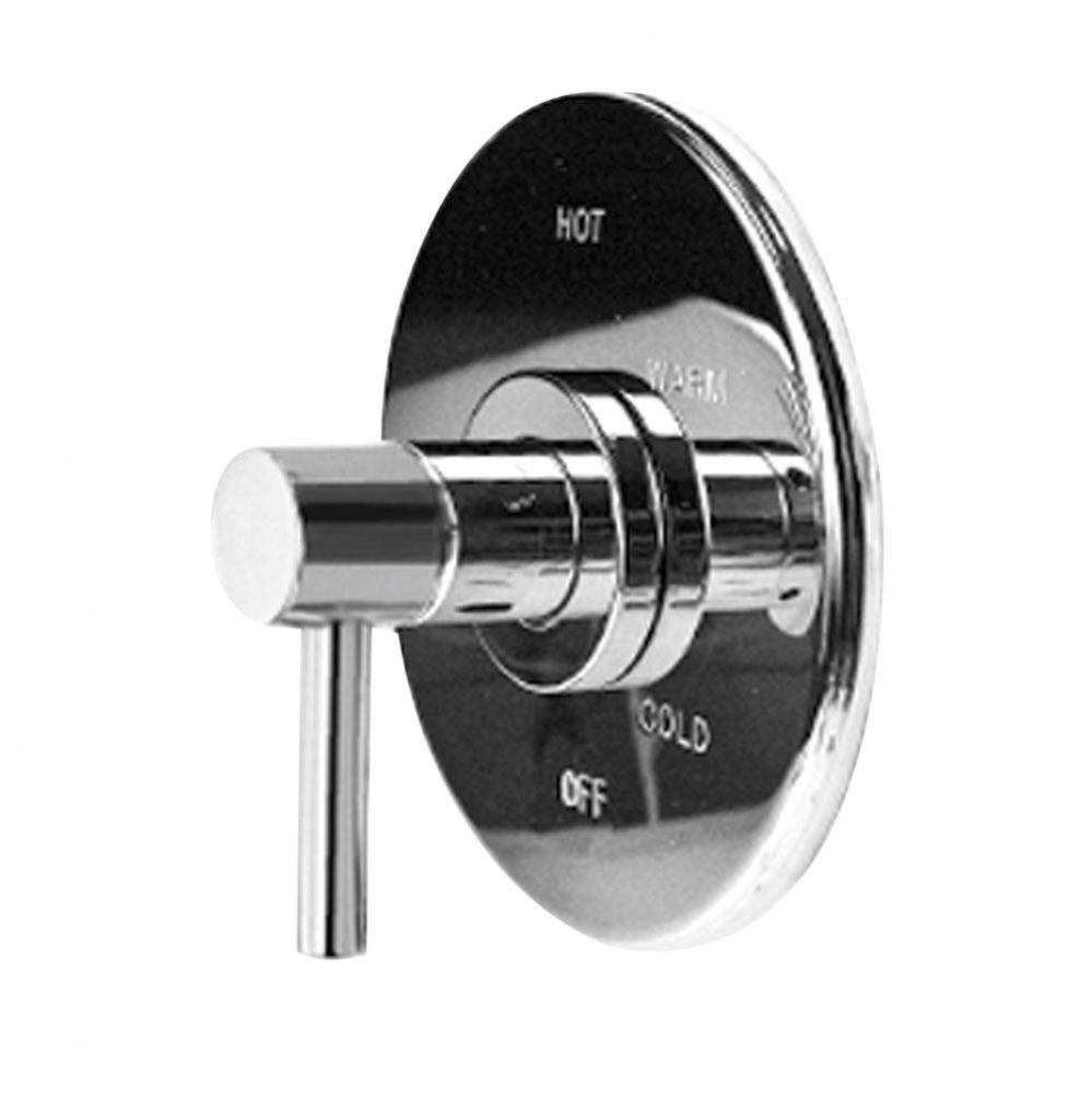 Balanced Pressure Shower Trim Plate with Handle. Less showerhead, arm and flange.