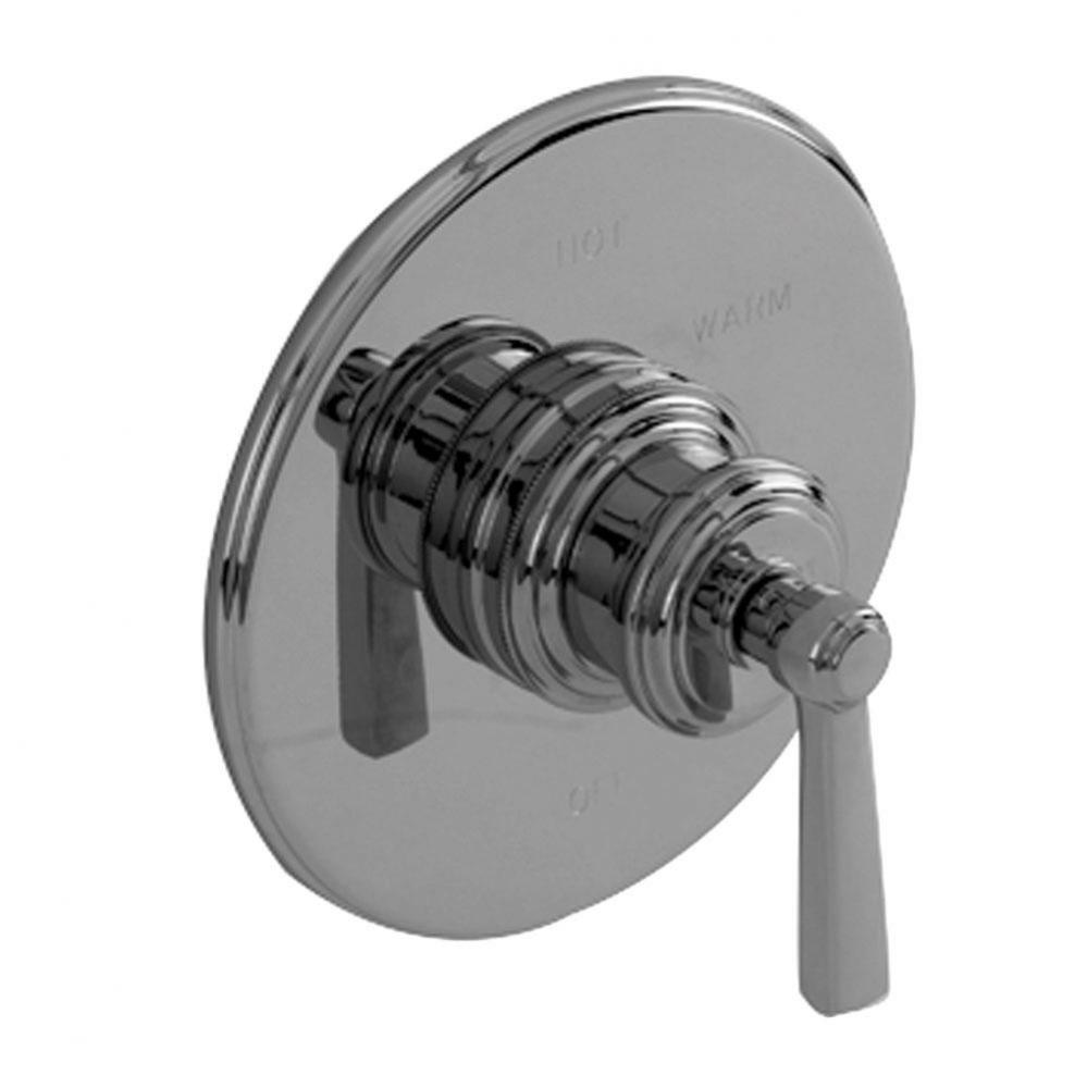 Balanced Pressure Shower Trim Plate with Handle. Less showerhead, arm and flange.