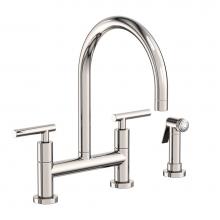 Newport Brass 1500-5413/15P - Kitchen Bridge Faucet with Side Spray