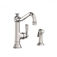 Newport Brass 2470-5313/15P - Single Handle Kitchen Faucet with Side Spray