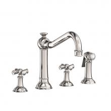 Newport Brass 2470-5432/15P - Kitchen Faucet with Side Spray