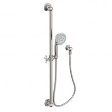 Newport Brass 280E/15P - Slide Bar with Multifunction Hand Shower Set