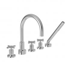 Newport Brass 3-997/26 - East Linear Roman Tub Faucet with Hand Shower